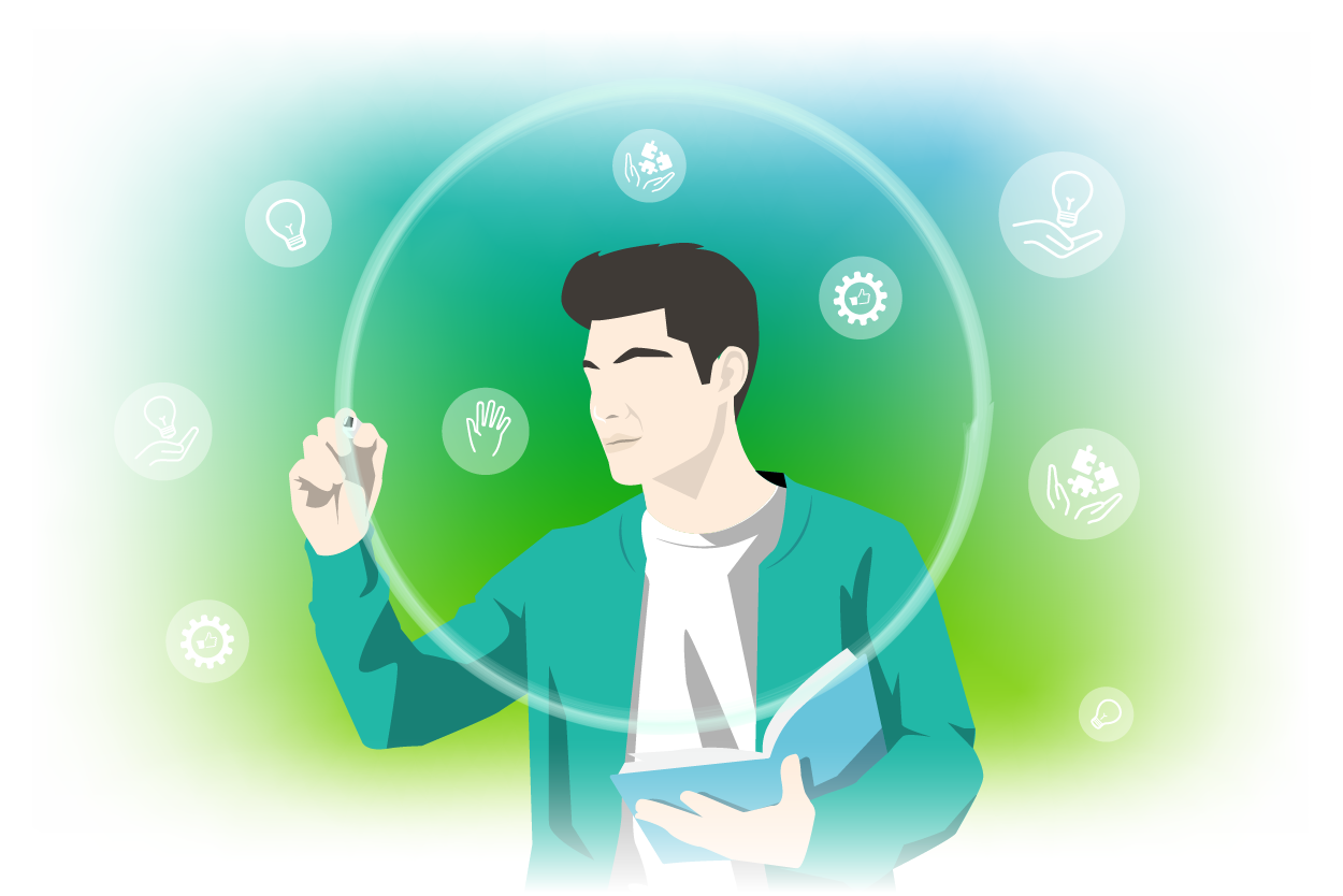 Carl Rogers Learning Theory Illustration